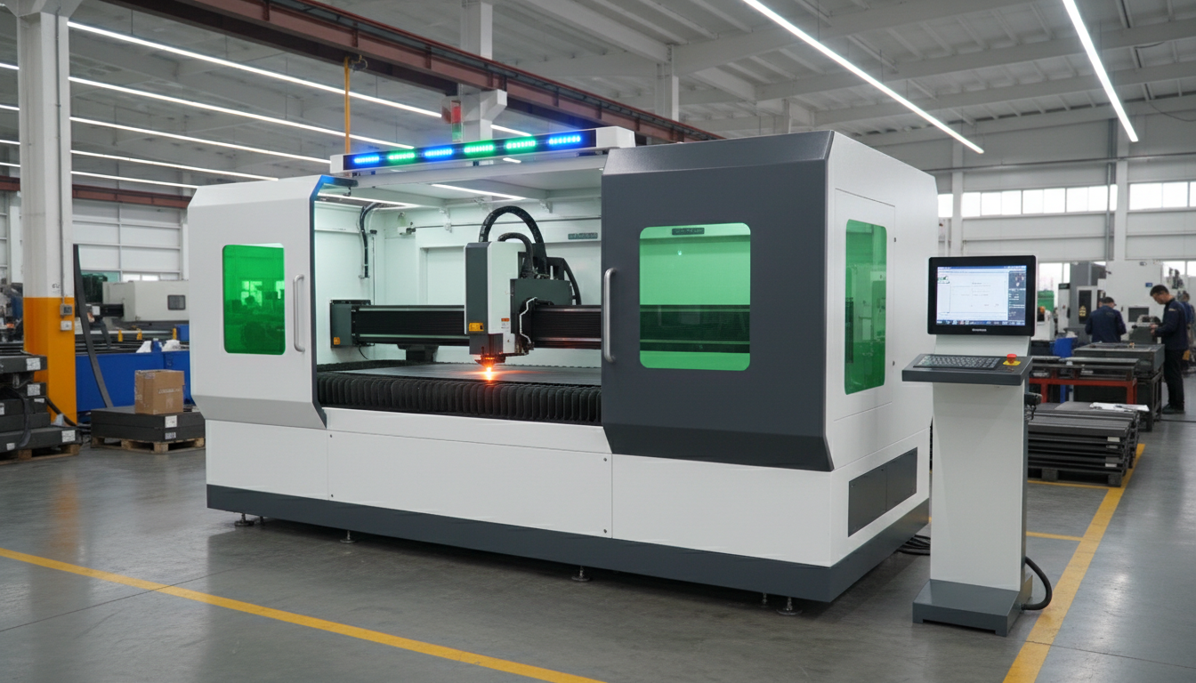 Modern enclosed fiber laser in LocDown Brea facility