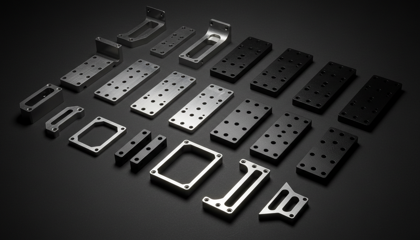 Powder coated finished parts